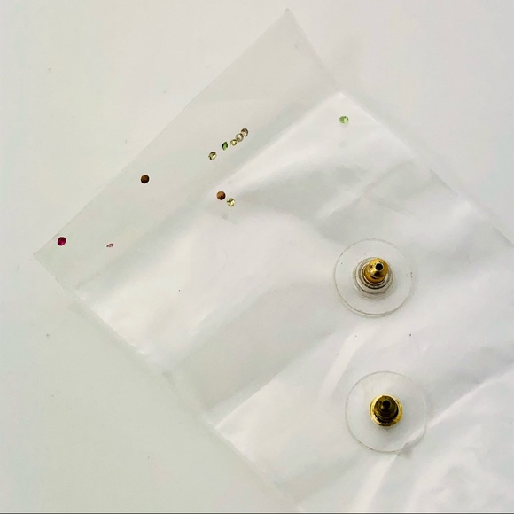 ROSS SIMONS SWAROVSKI CRYSTAL 18K GOLD OVER STERLING BRACELET EARRINGS RING - Picture 12 of 15